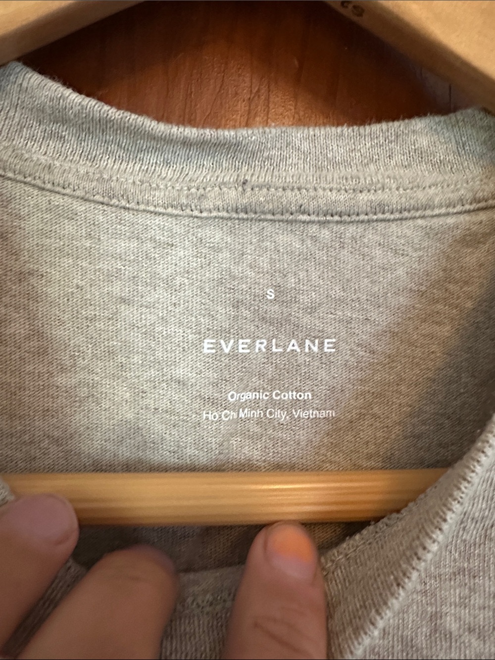 Everlane men’s essential organic crew cut tee heathered gray color size small - Picture 4 of 4